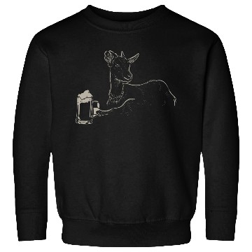 Discover Goat Beer Drinking Men Beer Lover Sweatshirts