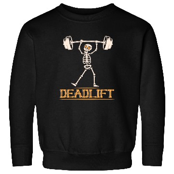 Discover Skeleton Deadlift Gym Workout Sweatshirts