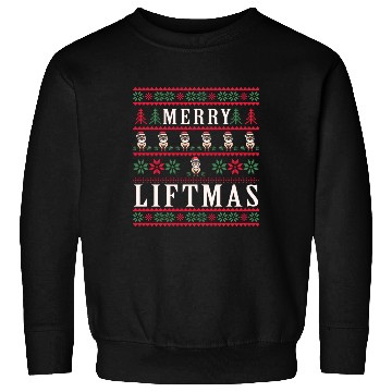 Discover Merry Liftmas Christmas Bodybuilder Gym Workout Sweatshirts