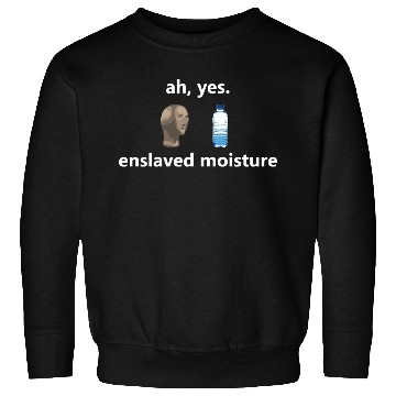 Discover Funny Ah Yes Enslaved Moisture Internet Meme Dank Sweatshirts
