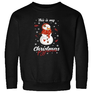 Discover Winter Christmas Pyjama Snowman Sweatshirts