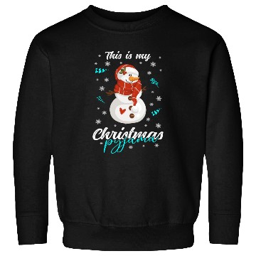 Discover Winter Christmas Pyjama Snowman Sweatshirts