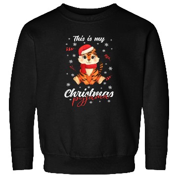 Discover Winter Christmas Pyjama Tiger Sweatshirts