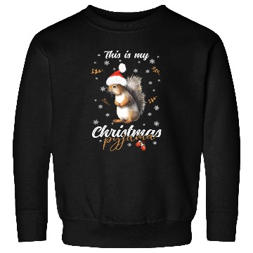 Discover Winter Christmas Pyjama Squirrel Sweatshirts