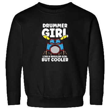 Discover Drummer Drums Music Drum Set Drumming Sweatshirts