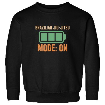 Discover Brazilian Jiu-jitsu Mode On, Battery Design Sweatshirts