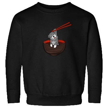 Discover Schnauzer Dipping Noodles Sweatshirts
