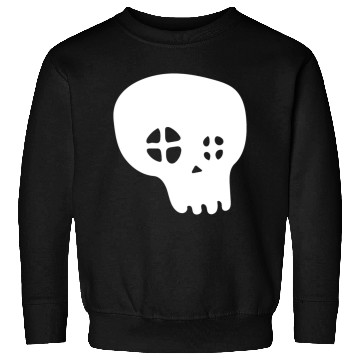 Discover Halloween Skull (White) Sweatshirts