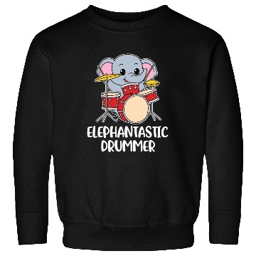 Discover Elephant Drummer Funny Elephant Gift Sweatshirts