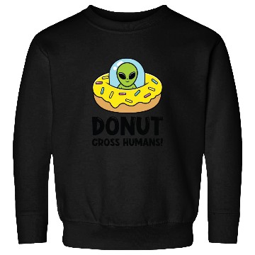 Discover Space Area 51 Donut UFO Cute Alien Head Sweatshirts