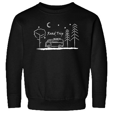 Discover Road trip – your heart beats for camping Sweatshirts