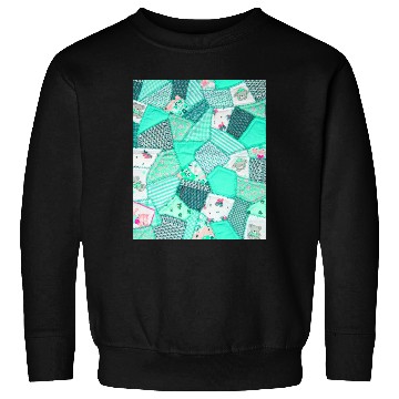 Discover Green Baby Patchwork Sarilmak Pattern Teddy Bear Sweatshirts