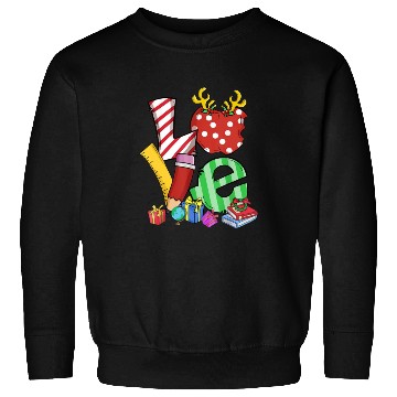 Discover Love Teacher Math Christmas Teacher Life Matching Sweatshirts