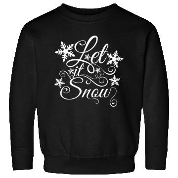 Discover Let It Snow Christmas Snowflake Sweatshirts