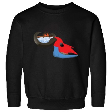 Discover buffalo skull colorful Sweatshirts