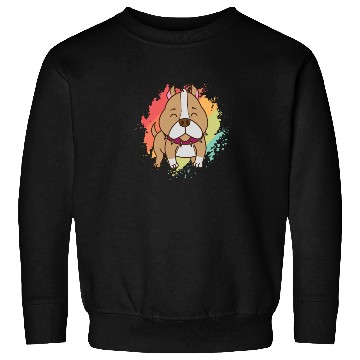 Discover Pit Bull Comic Drawing Dog Pet Sweatshirts