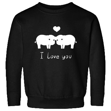 Discover pig couple i love you Sweatshirts