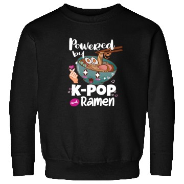 Discover Powered By Kpop And Ramen Sweatshirts