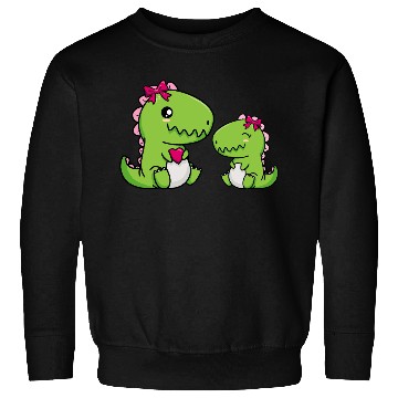 Discover Big sister brother dino siblings boy girl heart Sweatshirts