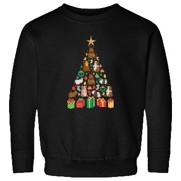 Discover Guinea Pig Christmas Tree Sweatshirts