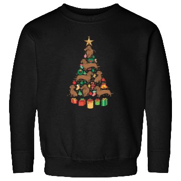 Discover Dachshund Christmas Tree Sweatshirts