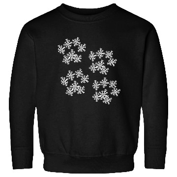 Discover Snowflake Paw Prints Sweatshirts
