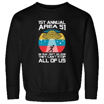 Discover It's Annual Area 51 Alien UFO Sweatshirts