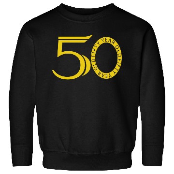 Discover Fifty Year Old Fart Logo Design gold Sweatshirts