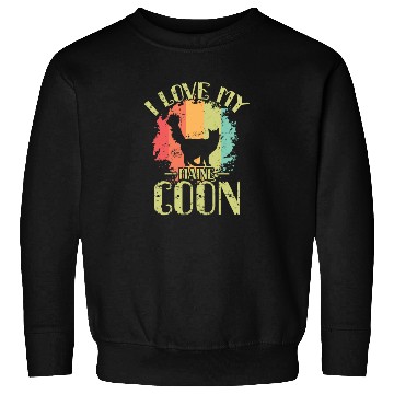 Discover I Love my Maine Cat Pet Male Cat Sweatshirts
