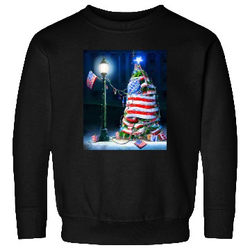Discover Patriotic Christmas US Flag With Christmas Sweatshirts