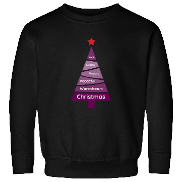 Discover Minimalist Dark Orchid Purple Christmas Pine Sweatshirts