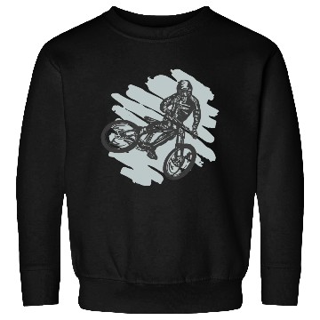 Discover Mountain Bike Biking Down Hill Cyclist Sweatshirts