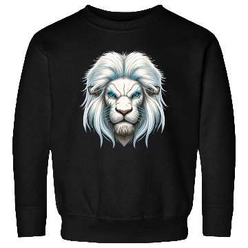 Discover Lion, White Lion Sweatshirts