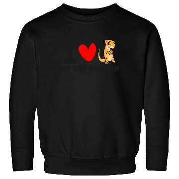 Discover I Love My Tiny Dragon Reptile Pet Crested Gecko Sweatshirts