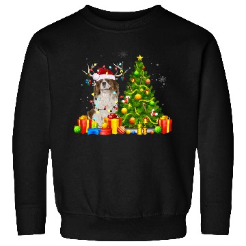 Discover Cavalier King Charles Spaniel Christmas Dog Lover Sweatshirts