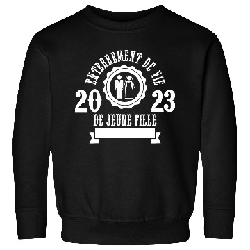Discover Funny Wedding bride bachelorette party 2023 Sweatshirts