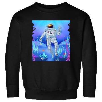 Discover Ocean lover astronaut fantasy design Sweatshirts