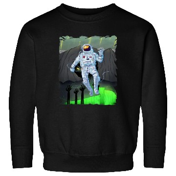 Discover Astronaut in a green demon world Sweatshirts