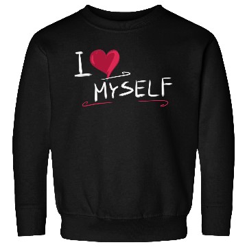 Discover i love me heart text saying Sweatshirts