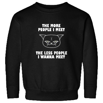 Discover I hate People funny cat Sweatshirts