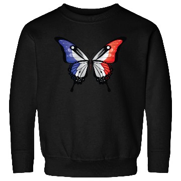 Discover France Swallowtail Butterfly Flag Sweatshirts