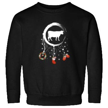 Discover Winter dreamcatcher Christmas Cow Sweatshirts