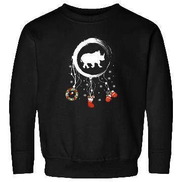 Discover Winter dreamcatcher Christmas Rhino Sweatshirts