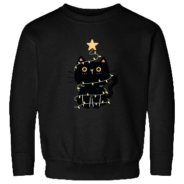Discover Funny Cat Christmas Sweatshirts,Meow Christmas