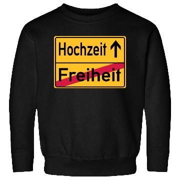 Discover Wedding Freedom Farewell Celebration Sign Sweatshirts