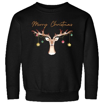 Discover Brown Aesthetic Reindeer Christmas Sweatshirts