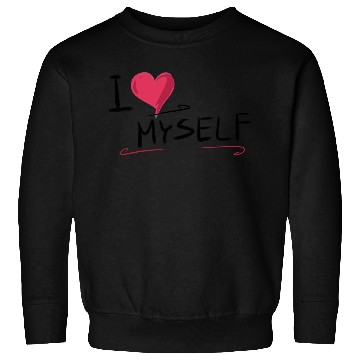 Discover i love me heart text saying Sweatshirts