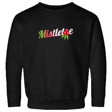 Discover Green Red White Mistletoe Logo For Christmas Sweatshirts