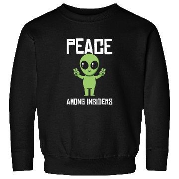Discover Alien Peace Alien Head Martian Space Outsider Sweatshirts