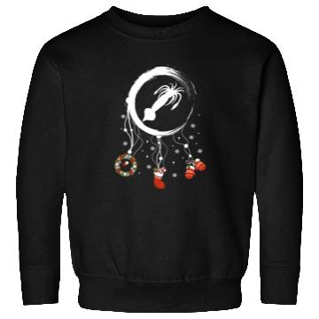 Discover Winter dreamcatcher Christmas Squid Sweatshirts